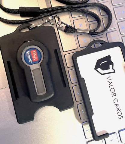 RSA Token - ID Badge Holder - Single/Double - Military Grade - Injection Molded