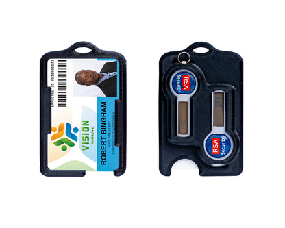 RSA Token - ID Badge Holder - Single/Double - Military Grade - Injection Molded