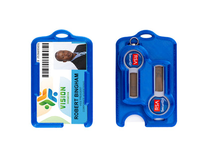 RSA Token - ID Badge Holder - Single/Double - Military Grade - Injection Molded