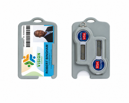 RSA Token - ID Badge Holder - Single/Double - Military Grade - Injection Molded