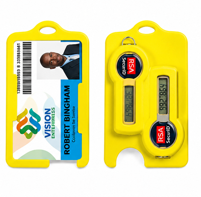 RSA Token - ID Badge Holder - Single/Double - Military Grade - Injection Molded