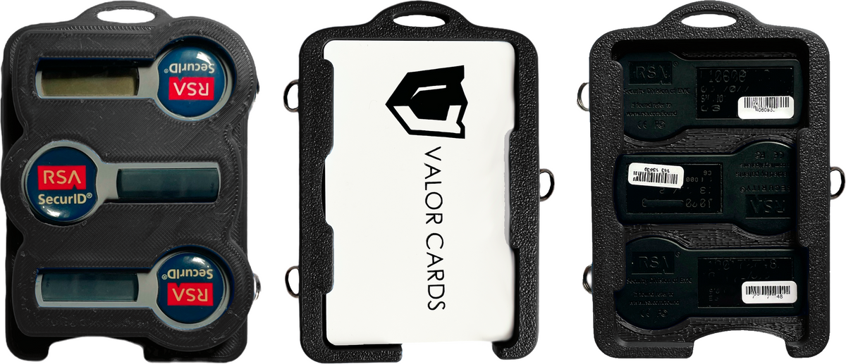 3/4/5 RSA Token & ID Badge Holder (3D Printed)